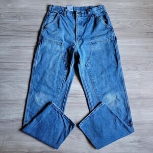 Vintage Carhartt B73 DST Double Knee Distressed Carpenter Jeans